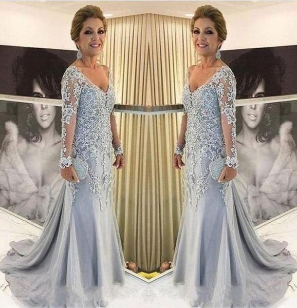 2020 silver mother of the bride dresses v neck sheer longsleeves mermaid lace appliques bead sweep train long plus size party eve3698702, Black;red
2020 silver mother of the bride dresses v neck sheer longsleeves mermaid lace appliques bead sweep train long plus size party eve3698702, Black;red