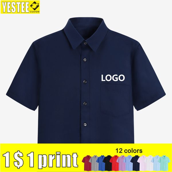 men's dress shirts short-sleeved solid color shirt high-end business daily company uniforms can be customized with printed embroidery, White;black
men's dress shirts short-sleeved solid color shirt high-end business daily company uniforms can be customized with printed embroidery, White;black