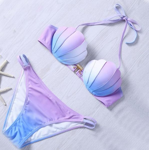 men's swimwear women's high waist ladies bra set bikini swimsuit open back mermaid gradient shell split famale bathing suit 230627
men's swimwear women's high waist ladies bra set bikini swimsuit open back mermaid gradient shell split famale bathing suit 230627