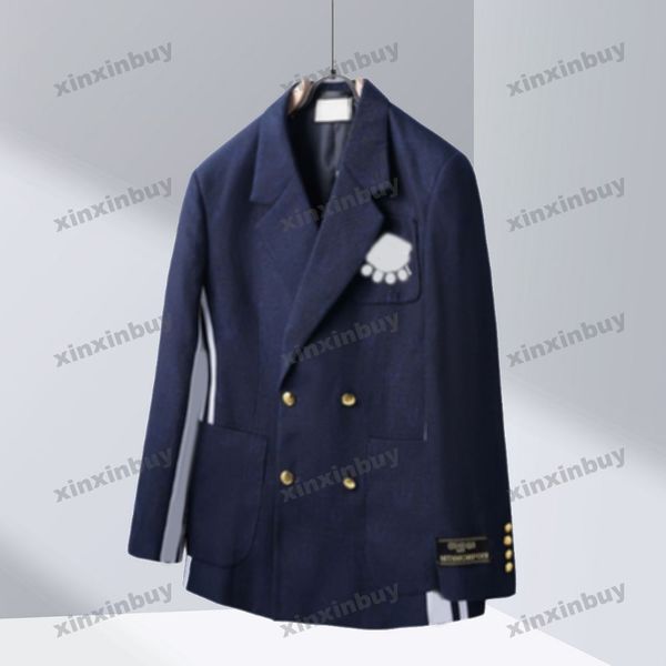 xinxinbuy men designer coat jacket paris letter jacquard pattern fabric long sleeve women khaki blue m-3xl, Black;brown
xinxinbuy men designer coat jacket paris letter jacquard pattern fabric long sleeve women khaki blue m-3xl, Black;brown