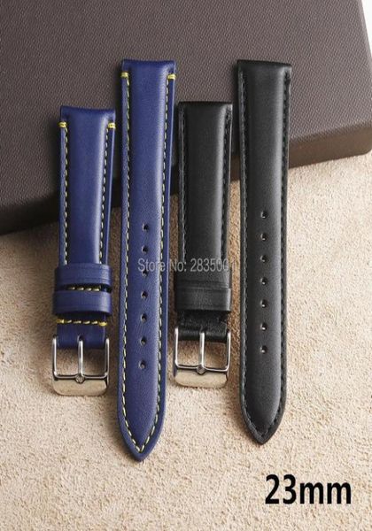 watch bands glossy genuine leather watchband 23mm blackblue stitched calfskin strap with pin buckle for brand stock men3911304, Black;brown
watch bands glossy genuine leather watchband 23mm blackblue stitched calfskin strap with pin buckle for brand stock men3911304, Black;brown