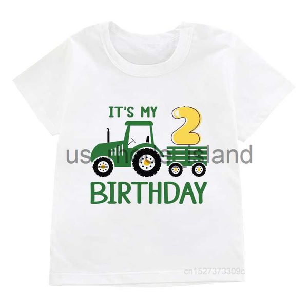 t-shirts kids its my 1-10 birthday t-shirts boys/girls cool farm tractor printed clothes children happy party gifts baby soft tee x0628, Blue
t-shirts kids its my 1-10 birthday t-shirts boys/girls cool farm tractor printed clothes children happy party gifts baby soft tee x0628, Blue