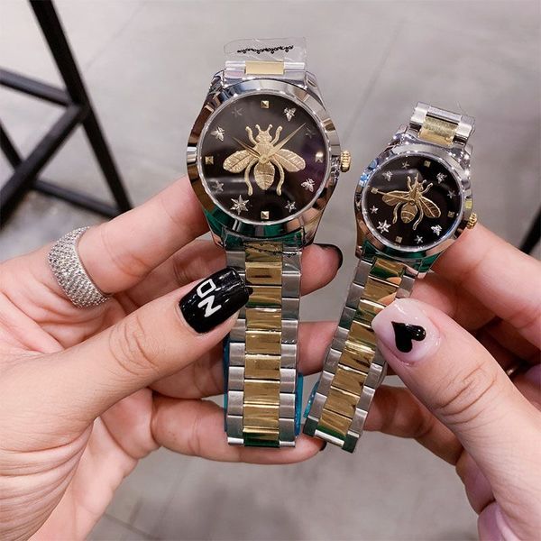 mens women fashion luxury wristwatches lovers couples style classic bee patterns watches 38mm 28mm silver case designer watches, Slivery;brown
mens women fashion luxury wristwatches lovers couples style classic bee patterns watches 38mm 28mm silver case designer watches, Slivery;brown