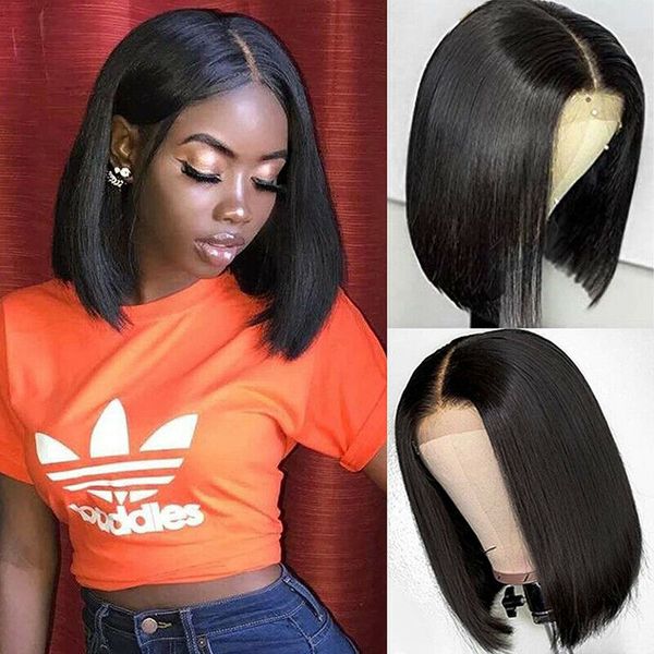 natural looking bob wig for black women lace front wig natural hairline short wig daily use middle part bob wig, Black;brown
natural looking bob wig for black women lace front wig natural hairline short wig daily use middle part bob wig, Black;brown