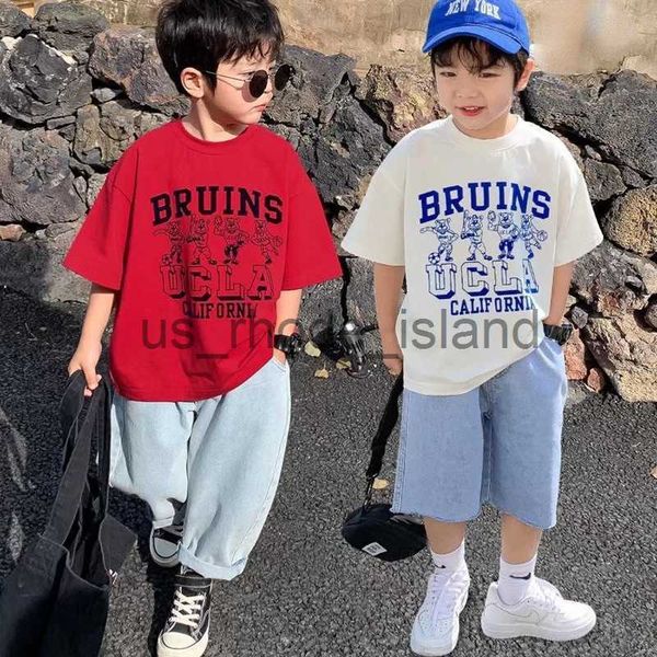 t-shirts summer handsome cool kids boy casual cartoon bear print trendy children's pure cotton t-shirt short sleeve toddler tees han fa, Blue
t-shirts summer handsome cool kids boy casual cartoon bear print trendy children's pure cotton t-shirt short sleeve toddler tees han fa, Blue