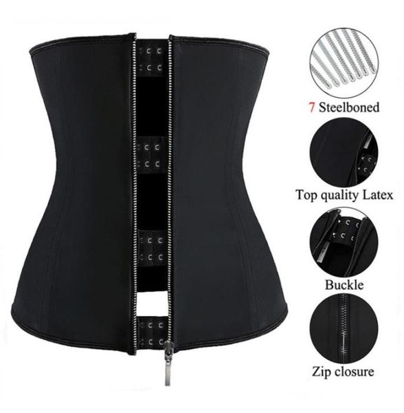 latex waist corset cincher slimming body shaper with 7 steel bones zipper hook closure double control abdomen tummy shapewear fo2204255
latex waist corset cincher slimming body shaper with 7 steel bones zipper hook closure double control abdomen tummy shapewear fo2204255