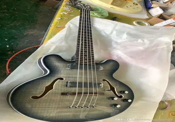 whole customized new 5string electric bass guitar semihollow body in coal burst 202003 personalized service new8652906
whole customized new 5string electric bass guitar semihollow body in coal burst 202003 personalized service new8652906