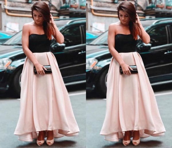 pink skirt a line evening dresses 2019 strapless prom dresses black satin ankle length party gown custom semi formal occasion 1290002, Black;red
pink skirt a line evening dresses 2019 strapless prom dresses black satin ankle length party gown custom semi formal occasion 1290002, Black;red