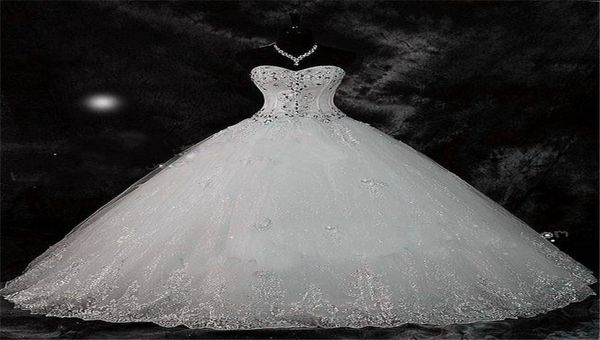 new arrival real poes bling bling crystal wedding dresses lace rhinestone plus size ball gown wedding bridal gowns vestido de n9300906, White
new arrival real poes bling bling crystal wedding dresses lace rhinestone plus size ball gown wedding bridal gowns vestido de n9300906, White