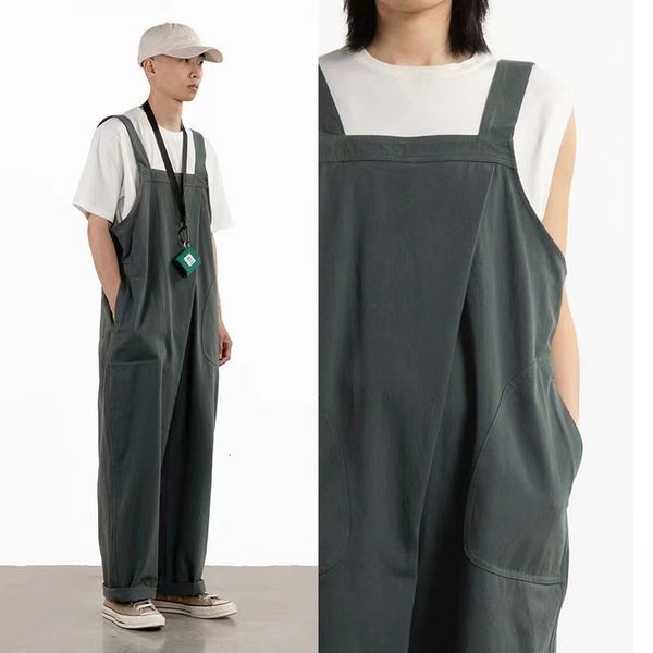 men's jeans japanese style pure color loose salopettes fashion casual pants cargo streetwear jumpsuit rompers trousers 230628, Blue
men's jeans japanese style pure color loose salopettes fashion casual pants cargo streetwear jumpsuit rompers trousers 230628, Blue