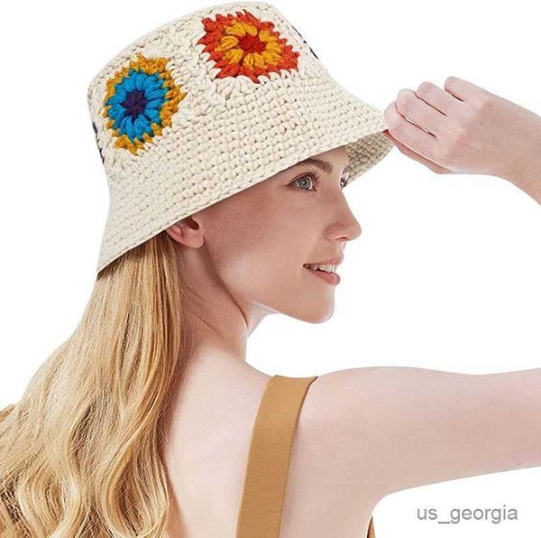 caps autumn new flower knit bucket hat for women fashion crochet fisherman hats ladies travel sun caps r230628, Blue;gray
caps autumn new flower knit bucket hat for women fashion crochet fisherman hats ladies travel sun caps r230628, Blue;gray