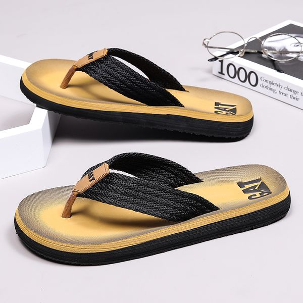 slippers flipflops men's summer slipproof outdoor wear sandals and plywood slippers fashion casual rubber beach shoes 230628, Black
slippers flipflops men's summer slipproof outdoor wear sandals and plywood slippers fashion casual rubber beach shoes 230628, Black