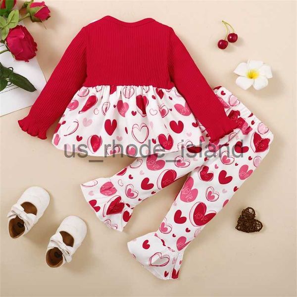 t-shirts valentines day kid clothes girl long sleeve heart print bowknot + flare pants clothing outfits children's set x0628, Blue
t-shirts valentines day kid clothes girl long sleeve heart print bowknot + flare pants clothing outfits children's set x0628, Blue