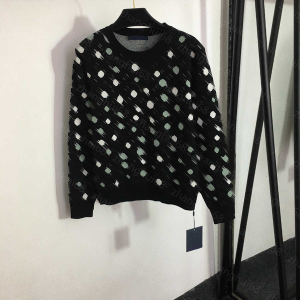 23ss womens designer clothing women sweater polka dot presbyterian logo letter printed round neck long sleeve pullover sweater womens clothi, White;black
23ss womens designer clothing women sweater polka dot presbyterian logo letter printed round neck long sleeve pullover sweater womens clothi, White;black