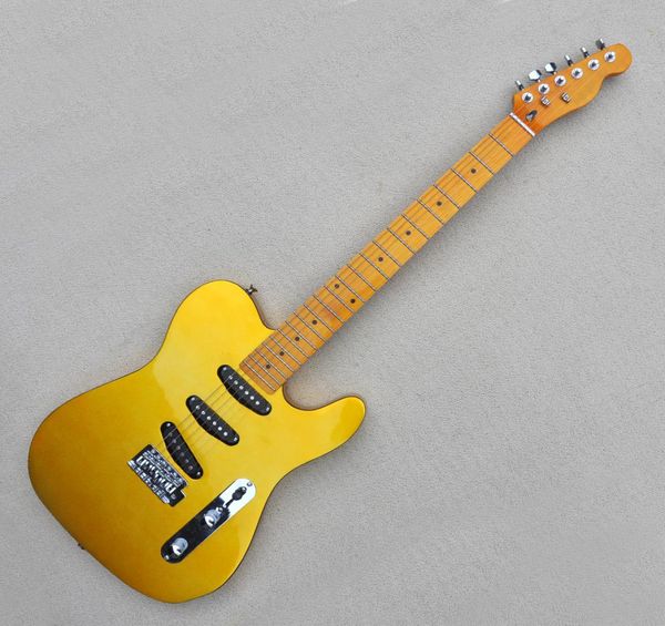 factory custom gold electric guitar with yellow maple fretboard sss piclups chrome hardware can be customized7896037
factory custom gold electric guitar with yellow maple fretboard sss piclups chrome hardware can be customized7896037