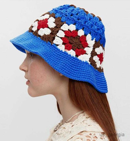 caps summer hollow knitted flower wool hat crochet bucket hat version design thin breathable basin hat r230628, Blue;gray
caps summer hollow knitted flower wool hat crochet bucket hat version design thin breathable basin hat r230628, Blue;gray