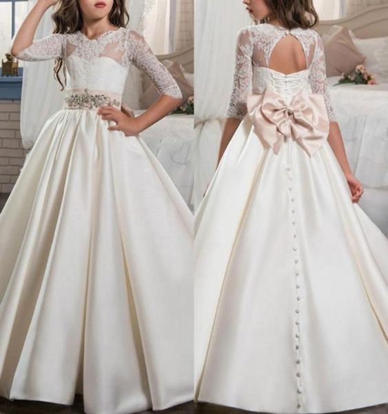 elegant first holy communion pageant dress for girls with sleeves jewel neck lace open back satin flower girls dress with bow4311322, White;blue
elegant first holy communion pageant dress for girls with sleeves jewel neck lace open back satin flower girls dress with bow4311322, White;blue