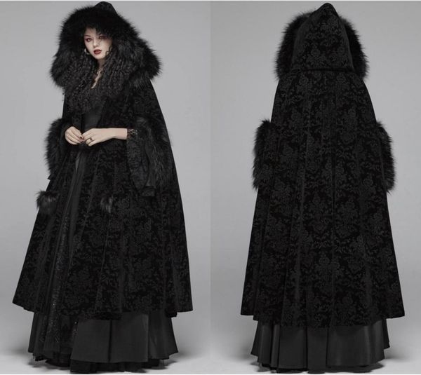 black fur winter cloak cape hooded with print trim long bridal wraps jackets special party banquet gothic wrap wedding bride wea5620783, White
black fur winter cloak cape hooded with print trim long bridal wraps jackets special party banquet gothic wrap wedding bride wea5620783, White