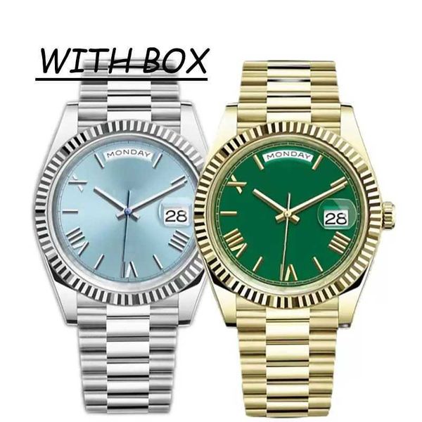 2023 men's luxury mechanical watch business leisure three-pin multi-function dual calendar waterproof luminous steel band watches, Slivery;golden
2023 men's luxury mechanical watch business leisure three-pin multi-function dual calendar waterproof luminous steel band watches, Slivery;golden