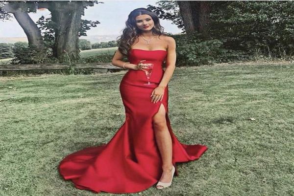 simple mermaid prom dresses 2020 strapless sleeveless side split court train satin pleated women evening party gowns for prom4499184, Black
simple mermaid prom dresses 2020 strapless sleeveless side split court train satin pleated women evening party gowns for prom4499184, Black