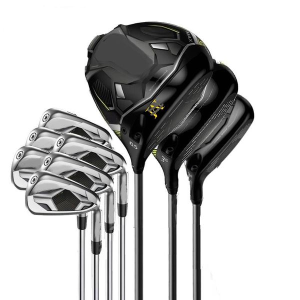 

max golf clubs male complete set driver fairway woods irons full set men's with graphite steel shaft with headcover dhl ups fedex