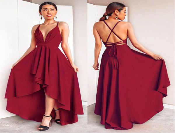 2019 deep v neck evening party dresses high low backless plus size vestido de festa4107550, Black
2019 deep v neck evening party dresses high low backless plus size vestido de festa4107550, Black