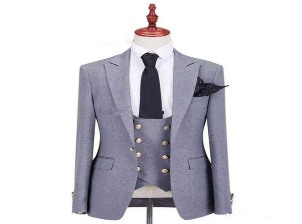 brand new grey groom tuxedos peak lapel groomsmen mens wedding dress popular man jacket blazer 3 piece suitjacketpantsvesttie7054992, Black;gray
brand new grey groom tuxedos peak lapel groomsmen mens wedding dress popular man jacket blazer 3 piece suitjacketpantsvesttie7054992, Black;gray