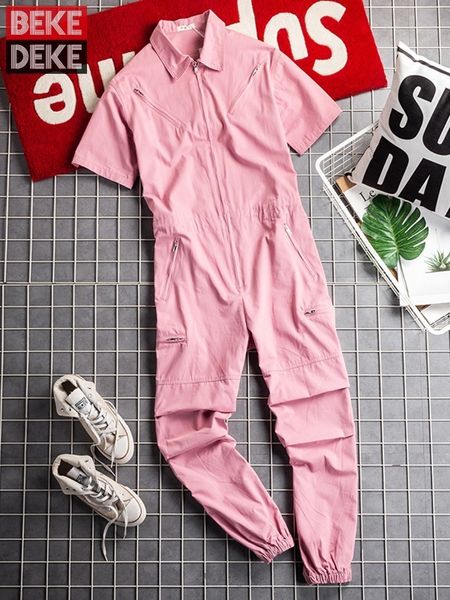 men's jeans streetwear fashion men hip hop overalls pink short sleeve jumpsuit harajuku joggers suspenders cargo bib pants pockets 2306, Blue
men's jeans streetwear fashion men hip hop overalls pink short sleeve jumpsuit harajuku joggers suspenders cargo bib pants pockets 2306, Blue