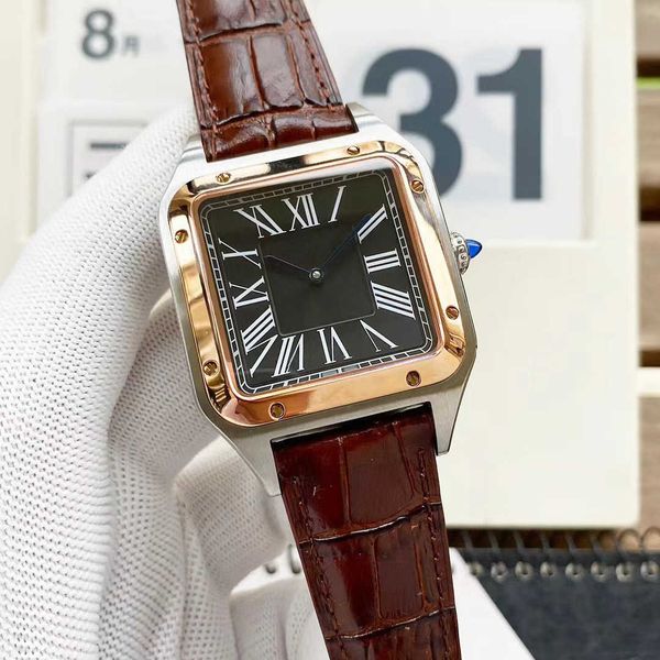 new mens and dropshipping- womens mechanical watch square dial leather with automatic calendar wristwatch, Slivery;golden
new mens and dropshipping- womens mechanical watch square dial leather with automatic calendar wristwatch, Slivery;golden