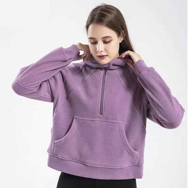 ll-118 yoga women jacket coat lamb autumn hoodies sweatshirt suit jacket ladies sport coat half zipper pu over thick loose short style with
ll-118 yoga women jacket coat lamb autumn hoodies sweatshirt suit jacket ladies sport coat half zipper pu over thick loose short style with