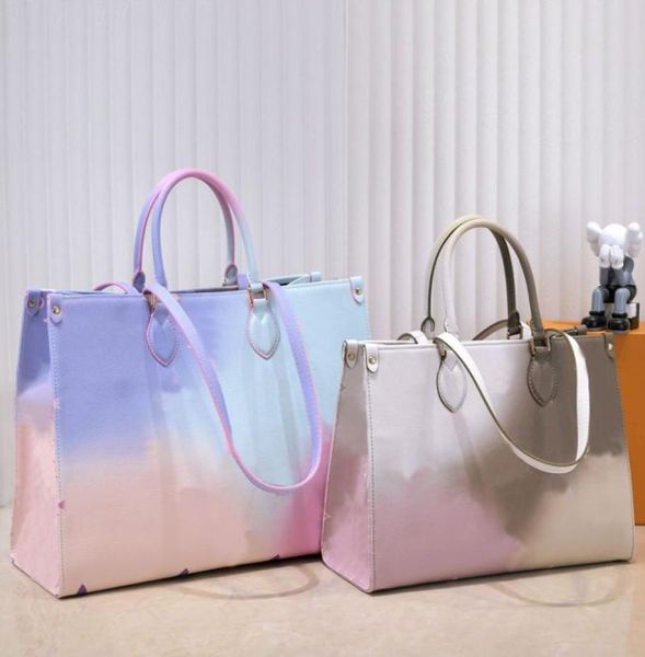 women shopping bag tote bags large capacity package handbag gradient cowhide genuine leather tie dye lady crossbody purse high qua9453180
women shopping bag tote bags large capacity package handbag gradient cowhide genuine leather tie dye lady crossbody purse high qua9453180