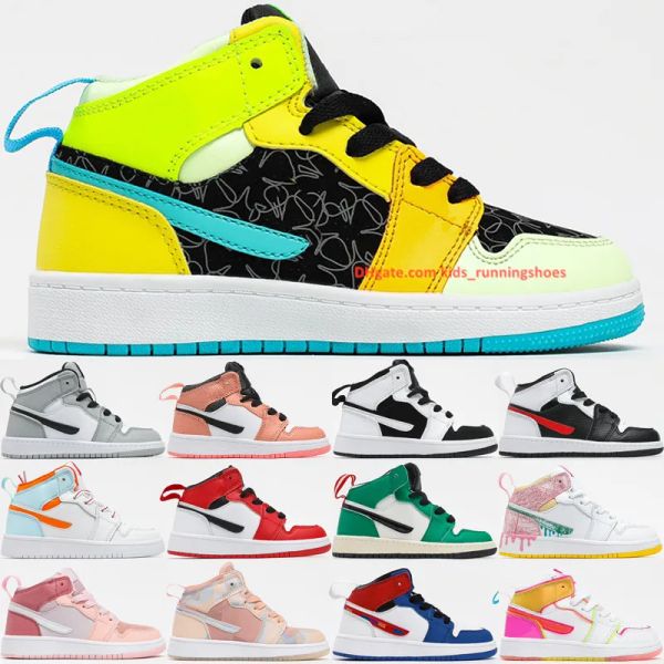 1 1s mid se kids basketball shoes aurora green digital pink shattered backboard edge glow sail grey babys toddler outdoor sneakers size 27-3, Black
1 1s mid se kids basketball shoes aurora green digital pink shattered backboard edge glow sail grey babys toddler outdoor sneakers size 27-3, Black