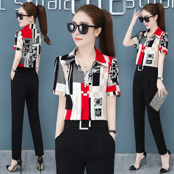 printed chiffon women's shirts loose fitting short sleeved belly covering korean version summer mom's lapel neck temperament small, White
printed chiffon women's shirts loose fitting short sleeved belly covering korean version summer mom's lapel neck temperament small, White