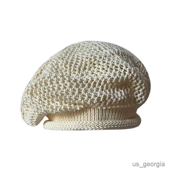 caps summer knitting hollow out women thin section breathable weave painter hat all-match trend flat cap for artists r230628, Blue;gray
caps summer knitting hollow out women thin section breathable weave painter hat all-match trend flat cap for artists r230628, Blue;gray