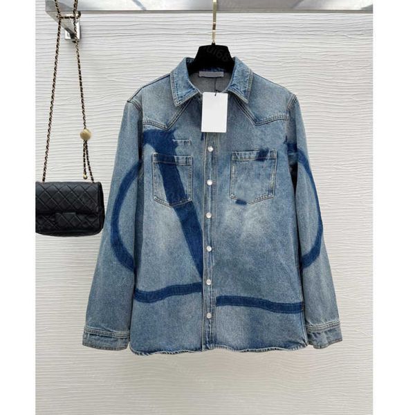 23ss womens jacket womens designer clothing new autumn winter printed denim wash long sleeve jacket women clothes a1, Black;brown
23ss womens jacket womens designer clothing new autumn winter printed denim wash long sleeve jacket women clothes a1, Black;brown