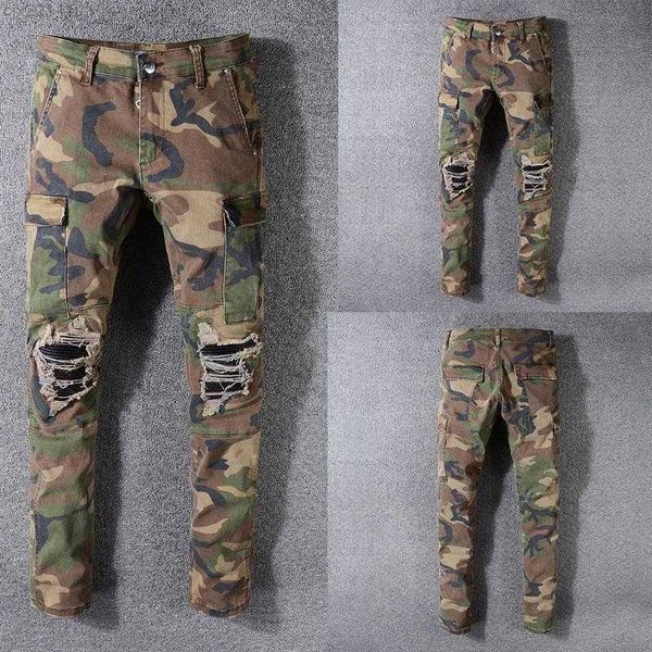 jeans italian style jeans army green camouflage patchwork pants fit streetwear biker 7xhg, Blue
jeans italian style jeans army green camouflage patchwork pants fit streetwear biker 7xhg, Blue