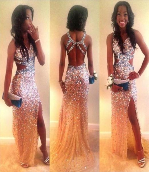sparkling crystal split mermaid prom dress vneck sequins beaded backless tulle sweep trian party gowns latest gorgeous eveni4869857, Black
sparkling crystal split mermaid prom dress vneck sequins beaded backless tulle sweep trian party gowns latest gorgeous eveni4869857, Black