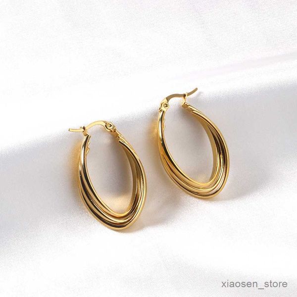 stud new hoop earrings multi layer gold color geometry earrings for women stainless steel fashion jewelry r230628, Golden;silver
stud new hoop earrings multi layer gold color geometry earrings for women stainless steel fashion jewelry r230628, Golden;silver