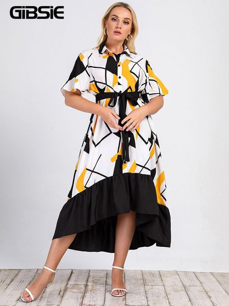 plus size dresses gibsie size geo print button front bleted shirt dres casual summer short sleeve ruffle hem asymmetrical long dress 230627, Black
plus size dresses gibsie size geo print button front bleted shirt dres casual summer short sleeve ruffle hem asymmetrical long dress 230627, Black