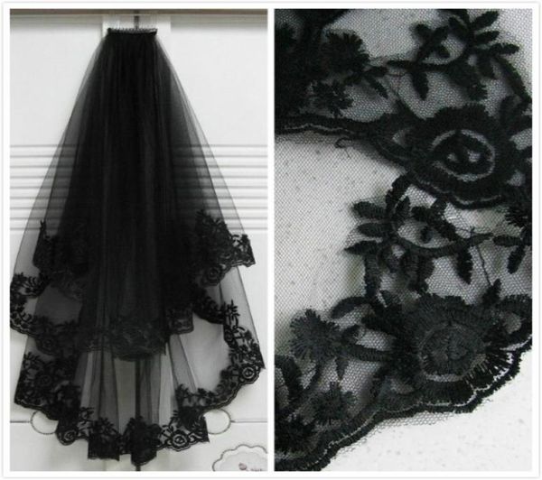 elegant whole new style 2 t women bride bridal black wedding head hair lace party veil with comb2523296
elegant whole new style 2 t women bride bridal black wedding head hair lace party veil with comb2523296