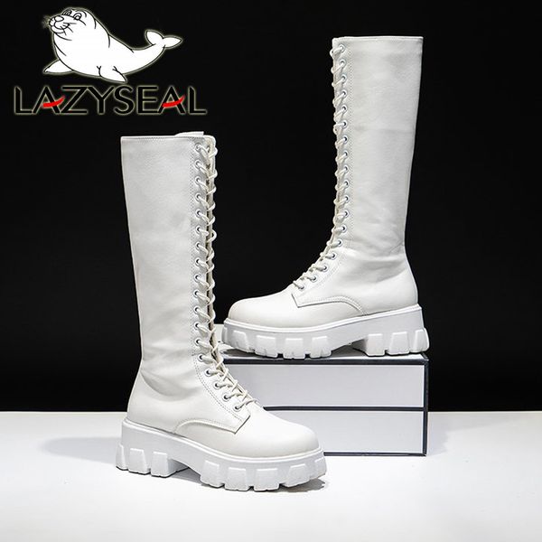 boots lazyseal winter long boot shoe white lace up zip height increasing pu leather plush botas mujer big size 43 230628, Black
boots lazyseal winter long boot shoe white lace up zip height increasing pu leather plush botas mujer big size 43 230628, Black