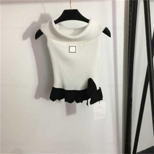 designer classic knitting tank summer letter logo rubber trim one-neck strapless knit undershirt womens designer clothing 0607, White
designer classic knitting tank summer letter logo rubber trim one-neck strapless knit undershirt womens designer clothing 0607, White
