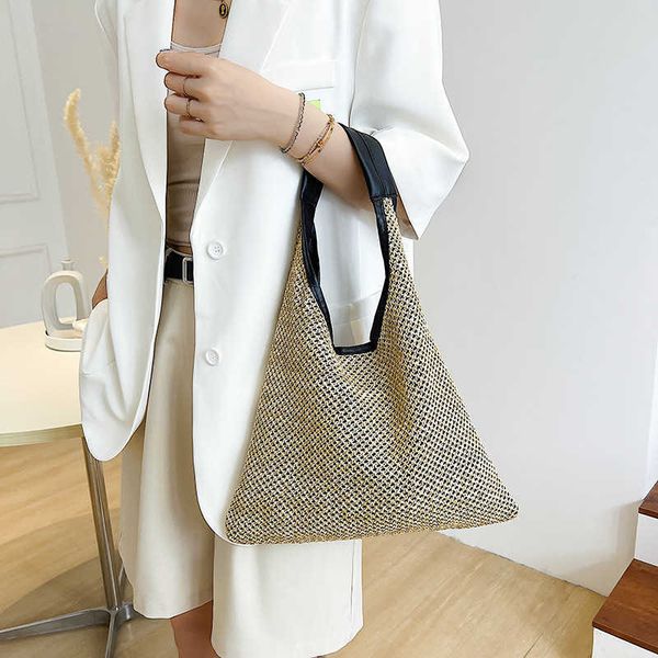 grass woven bag for women new fashion hollow woven bag for women solid color large capacity portable vegetable basket beach bag
grass woven bag for women new fashion hollow woven bag for women solid color large capacity portable vegetable basket beach bag