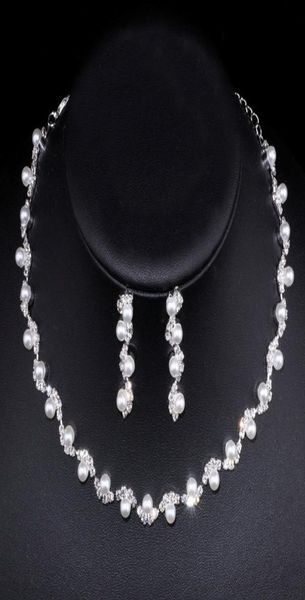 pearls crystal bridal jewelry sets for wedding silver sparkle necklace earrings women prom party accessories engagement birthday v5037837, White
pearls crystal bridal jewelry sets for wedding silver sparkle necklace earrings women prom party accessories engagement birthday v5037837, White