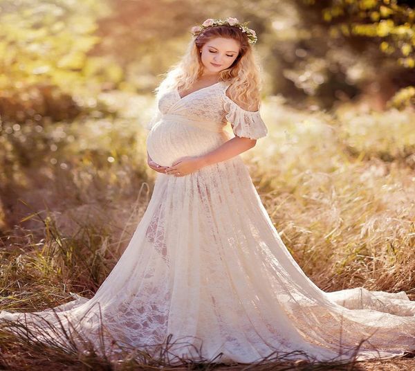 chic lace maternity dresses for po shoot with short sleeves split front pregnant gown court train custom made maxi dress8702856, Black
chic lace maternity dresses for po shoot with short sleeves split front pregnant gown court train custom made maxi dress8702856, Black