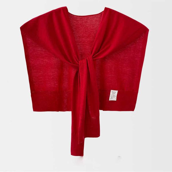 and autumn winter thin knitted shawl women's ethnic style sweetheart with fake collar and shoulder protection, wool scarf and cape fash, Red;brown
and autumn winter thin knitted shawl women's ethnic style sweetheart with fake collar and shoulder protection, wool scarf and cape fash, Red;brown
