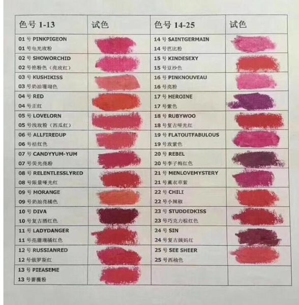 matte m lipstick makeup luster retro lipsticks frost 3g 25 colors with english name have black box1653362
matte m lipstick makeup luster retro lipsticks frost 3g 25 colors with english name have black box1653362