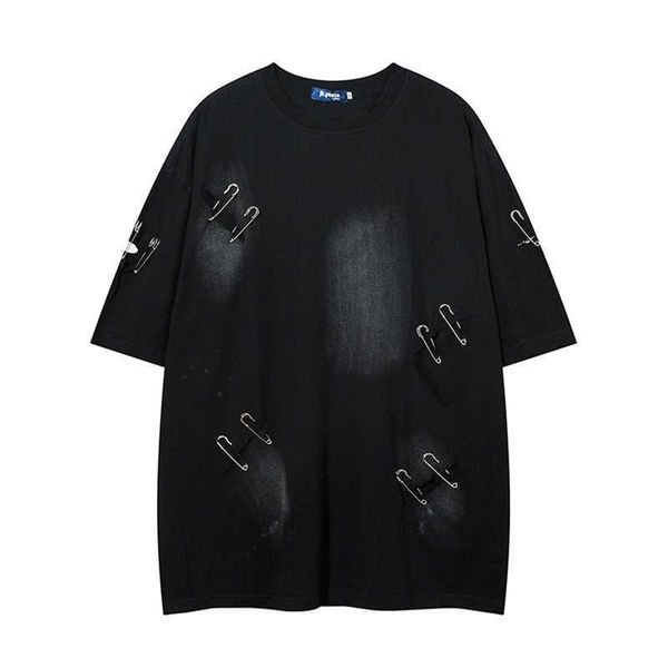 china-chic brand original niche design pin hand-painted short sleeve men and women ins lovers high street hole half sleeve t-shirt stussys z, White;black
china-chic brand original niche design pin hand-painted short sleeve men and women ins lovers high street hole half sleeve t-shirt stussys z, White;black