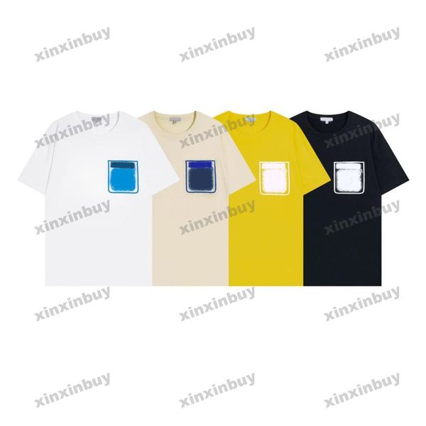 xinxinbuy men designer tee t shirt 23ss letter jacquard pocket print short sleeve cotton women yellow blue white xs-2xl, Black;brown
xinxinbuy men designer tee t shirt 23ss letter jacquard pocket print short sleeve cotton women yellow blue white xs-2xl, Black;brown