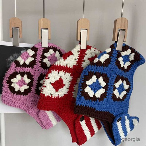 caps new hand-crocheted flower striped women knitted hat scarf hat mask beanie cap outdoor men warm r230628, Blue;gray
caps new hand-crocheted flower striped women knitted hat scarf hat mask beanie cap outdoor men warm r230628, Blue;gray